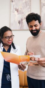 dr. nayak with patient