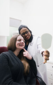 dr. nayak with patient