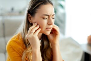 Experiencing mouth pain